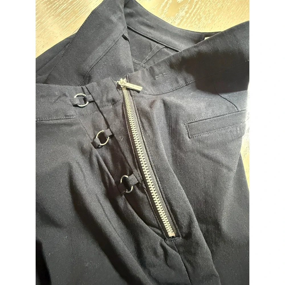 Michael Kors Trousers Womens Medium Black Ring Detail‎ Basics QH83BF57GF